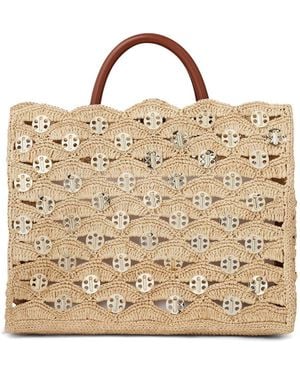 Rabanne Rafia Bag - Brown