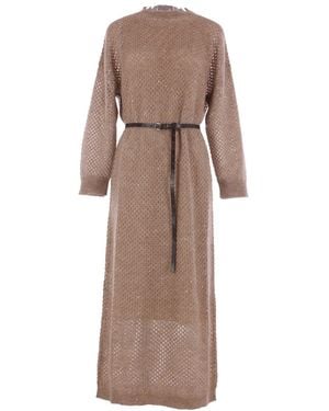 Brunello Cucinelli Dresses - Natural