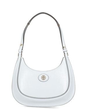 Tory Burch 'Hobo Robinson' Light Leather Bag - White