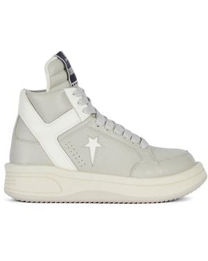 Rick Owens DRKSHDW x Converse Turbowpn Leather Trainers - Natural