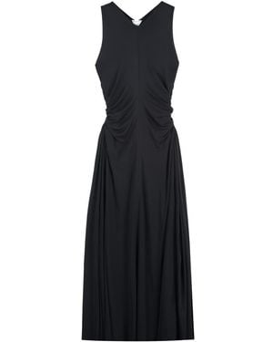 Bottega Veneta Open Back Gathered Side T-Shirt Dress For - Black