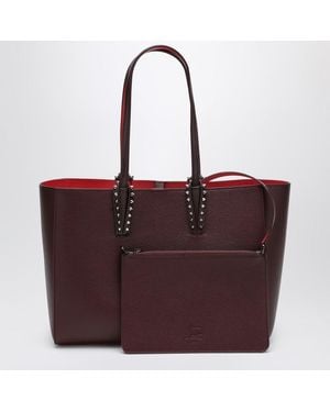 Christian Louboutin Amara Burgundy Cabata Medium Tote Bag - Red