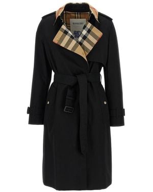 Burberry 'Sandridge' Trench Coat - Black