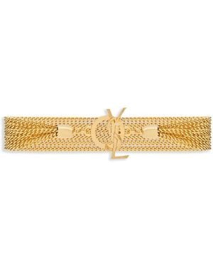 Saint Laurent Cassandre Chain Bracelet - Natural