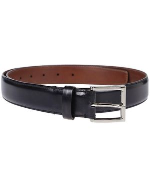 Reptile's House Calf Leather Dress Belt - Black