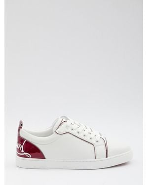 Christian Louboutin Fun Louise Junior Flat Trainers - White