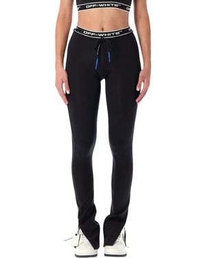Off-White c/o Virgil Abloh Logoband Split Hem Leggings - Blue