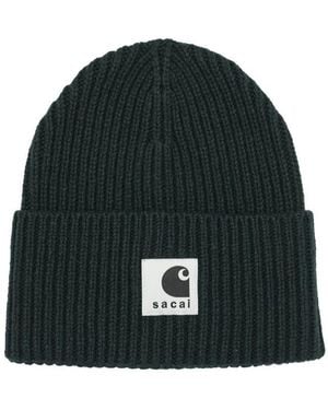 Sacai X Carhartt Wip" Beanie - Black