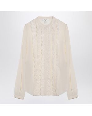 Chloé Ivory Blouse With Ruffles - White