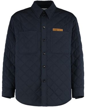 BOTTEGA VENETA QUILTED OVERSHIRT キルト Bottega Veneta® Women's Quilted Cotton Overshirt in Sea salt
