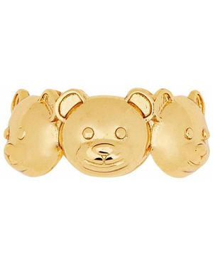 Moschino Teddy Bear Ring - Metallic