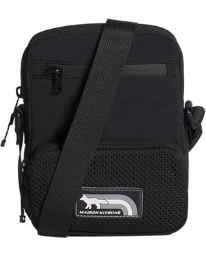 Maison Kitsuné Flash Fox Crossbody Pouch - Black