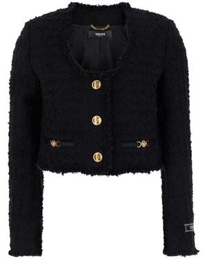 Versace Tweed Jacket - Black