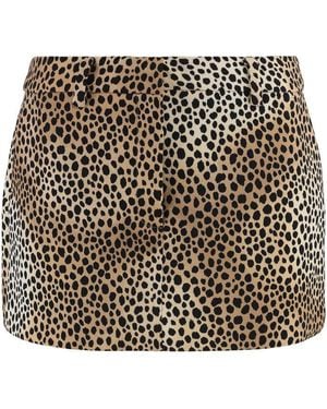 Michael Kors Printed Mini-Skirt - Black