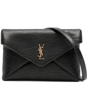 Saint Laurent Cassandre Chain Pouch - Black
