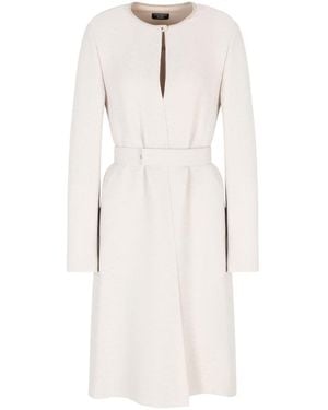 Emporio Armani Long Sleeve Dress - White