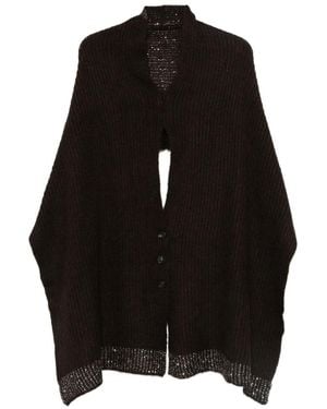 D.exterior Cedar Long-Sleeve Cape - Black