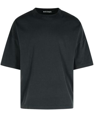 Palm Angels Cotton T-Shirt - Black