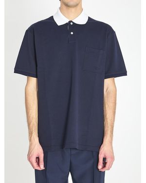 Gucci Cotton Piqué Polo - Blue