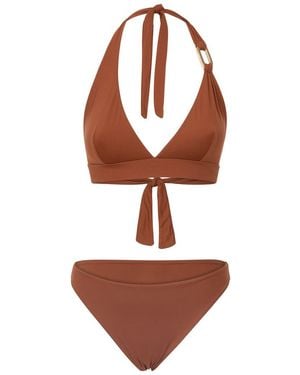 Fisico Bikini Ring Detail - Brown