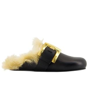 Balmain Anthem Mules - Black