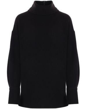 Alberto Biani High-Neck Jumper - Black