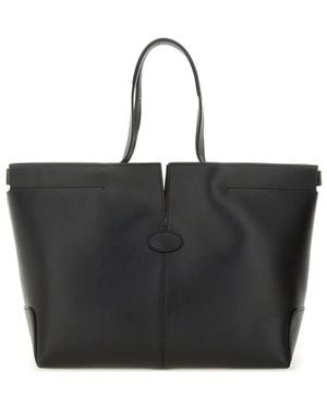 Tod's "di Bag Folio" Medium-small Bag - Black