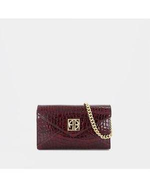 Anine Bing Elly Small Clutch - Red