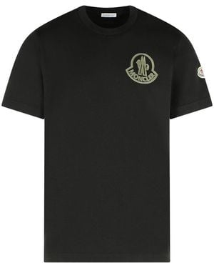 Moncler Cotton T-Shirt - Black