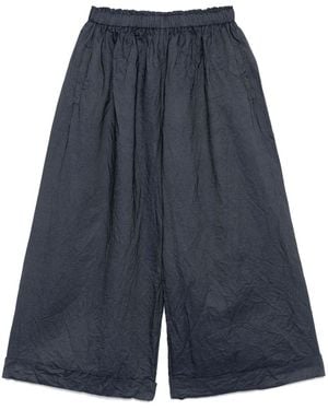 Daniela Gregis Printed Wide-Leg Trousers - Blue