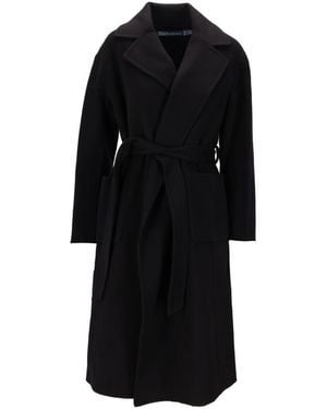 Ralph Lauren Woven-Car Coat-Coat - Black