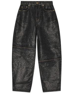 Ganni Organic Cotton Denim Jeans - Grey