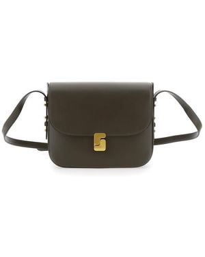 Soeur 'Bellissima Maxi' Crossbody Bag With Logo Detail On The Front - Green