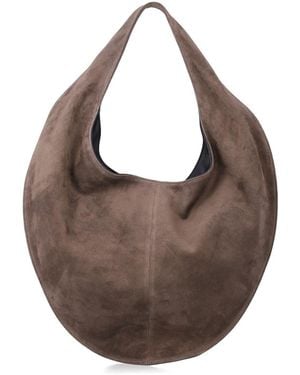 Maeden Market Mute Suede Tote - Brown