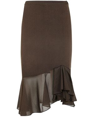 Tom Ford Knitted Skirt - Brown