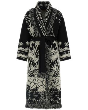 Alanui 'Palm Grove Tales' Coat - Black