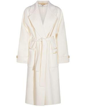 Elisabetta Franchi Coats - White
