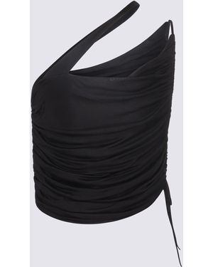 ANDREADAMO Black Viscose Top