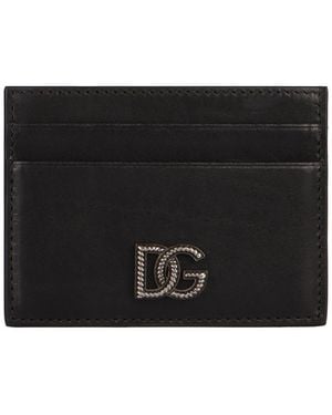 Dolce & Gabbana Leather Card Holder - Black