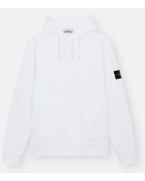 Stone Island Organic Cotton Hoodie - White