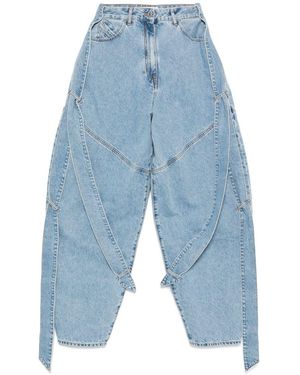 The Attico Oversized Denim Jeans - Blue
