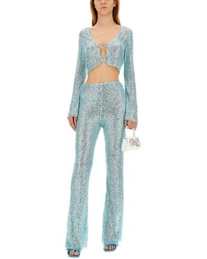 Self-Portrait Beaded Pants for Women | Lyst