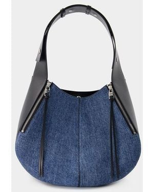 McQueen The Skull Hobo Bag - Blue