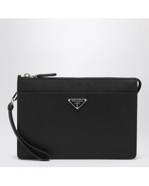 Prada Saffiano Pouch - Black