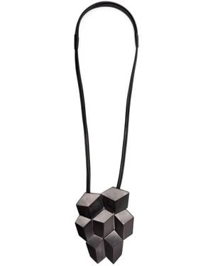 Monies Pendant Necklace Accessories - Black