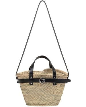 トートバッグ COPERNI Palm medium raffia shopping bag Coperni Palm Medium Raffia Shopping Bag In Beige | ModeSens