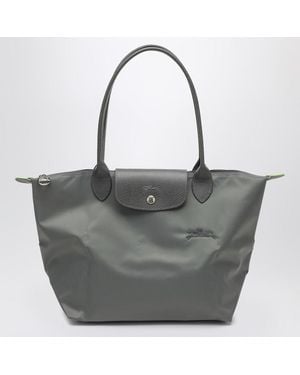 Longchamp Graphite-coloured Le Pliage Green M Bag - Black