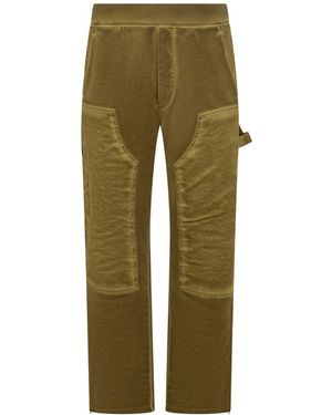 DSquared² Barrow Velvet Cargo Trousers - Green