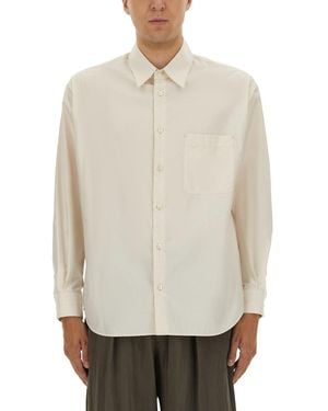 Lemaire Cotton And Silk Shirt - White