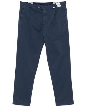 Myths Cotton Blended Trousers - Blue